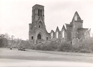 St. Johannis Kirche nach der Zerstörung
